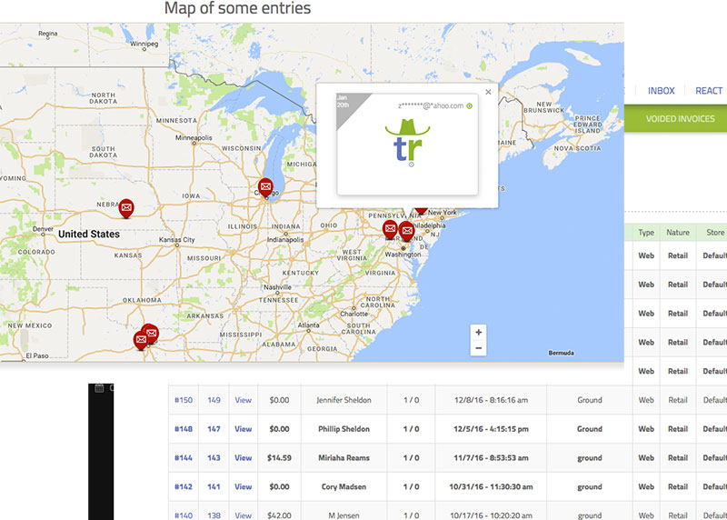 www.The.Rodeo's Giveaway Gateway Platform: Geo-Location helps with logistics and enhances financials